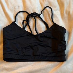 Black Strappy Bralette / Sports bra